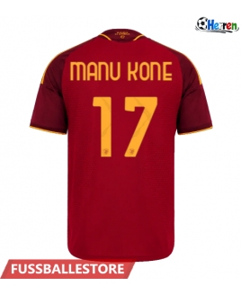 Günstige AS Roma Manu Kone #17 Heimtrikot 2026-27 Kurzarm